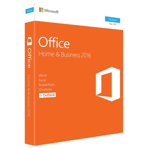 Office Home and Business 2016 - Box pack - 1 PC - 32/64-bit, medialess, P2 - Win - English - North America Office Home and Business 2016 - Box pack - 1 PC - 32/64-bit, medialess, P2 - Win - English - North America