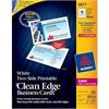Avery Dennison 200-Cards Cleanedge White 2X3.5