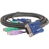 Iogear Micro-Lite keyboard / video / mouse (KVM) cable - 10 ft G2L5003P