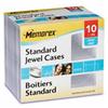 Memorex Standard Clear CD Jewel Cases - Pack of 10