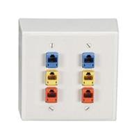 Black Box Media Track 6 Double Gang Communication Box.