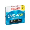 Maxell 4.7GB 2x DVD-RW Media - Pack of 3