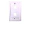 Belkin Single Gang 2 port fixed faceplate