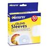 Memorex CD/DVD Sleeves White - Pack of 50
