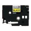 Brother P-Touch 3/4" Extra Strength Adhesive - Black on Yellow - 26.2 ft