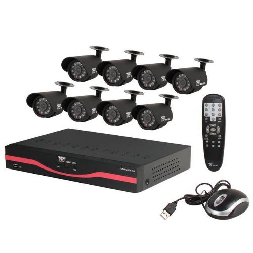 8-Cameras 500GB HD DVR Security Camera System - Refurbished 8-Cameras 500GB HD DVR Security Camera System - Refurbished