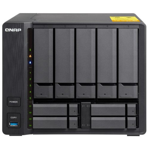 TS-932X - NAS server - 9 bays - SATA 6Gb/s - RAID 0, 1, 5, 6, 10, 50, JBOD, 5 hot spare, 6 hot spare, 60, 50 hot spare, 10 hot spare, 60 hot spare - RAM 2 GB - Gigabit Ethernet / 10 Gigabit Ethernet - iSCSI TS-932X - NAS server - 9 bays - SATA 6Gb/s - RAID 0, 1, 5, 6, 10, 50, JBOD, 5 hot spare, 6 hot spare, 60, 50 hot spare, 10 hot spare, 60 hot spare - RAM 2 GB - Gigabit Ethernet / 10 Gigabit Ethernet - iSCSI