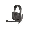 Cyber Acoustics Gradeheadset with mic and volume control - Headband Leatherette EarPad