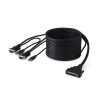 Belkin 12 Ft OmniView Enterprise Series Dual-Port KVM Cable USB