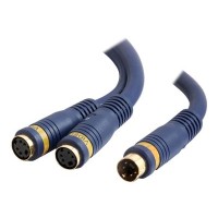 Cables To Go Velocity - Video cable - S-Video - 4 pin mini-DIN (M) - 4 pin mini-DIN (F) - 1 ft - double shielded - blue