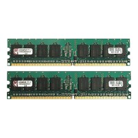 Kingston ValueRAM 2GB (2X1GB) PC2-5300 667MHz DDR2 SDRAM DIMM 240-pin Memory Module