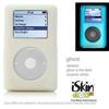 iSkin eVo2 for iPod 20GB 4th Gen. Ghost Ceramic White glows aqua-marine blue EV02GH-A