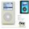 iSkin eVo2 for iPod 40GB 4th Gen. Ghost Ceramic White glows aqua-marine blue EV02GH-B