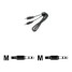 ClearOne 3.5MM-3.5MM CABLE 3IN BLACK 830-159-004