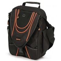 Mobileedge The Mini Mesenger/Black&Orange is designed for 14.1" laptop screens, unique European vertiacl design, dedicated SafetyCell notebook protection, zip-down workstation for all your accessories