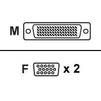 PNY DVI 59PIN TO DUAL VGA CABLE