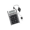Adesso Numeric USB Numeric Keypad - Keypad - USB - 19 keys - black, silver AKP-160