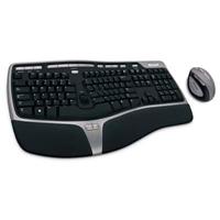 Microsoft Natural Ergonomic Desktop 7000 - Keyboard - wireless - RF - ergonomic - mouse - USB wireless receiver
