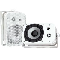 Pyle PRO PDWR40W - Left / right channel speakers - 200 Watt - 2-way - white