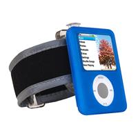 zCover iSA micro3 Silicone Case Arm Band Pack fits Apple iPod nano (3rd Gen.) BLUE