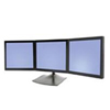 Ergotron DS100 Triple Monitor Desk Stand - Black