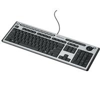 Fellowes Slimline Multi Media Keyboard with Antimicrobial Protection - keyboard 9893301
