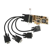 Startech 4 Port PCI Express 16C950 Serial Card - Serial adapter - PCI Express x1 - RS-232 - 4 ports PEX4S950