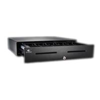 APG Cash Drawer Series 4000 Cash Drawer (Painted Front with Dual Media Slots, USB HID End Node Interface, 18 Inch x 16 Inch and Coin Roll Storage Till) - Color: Black JB554-BL1816-C