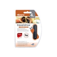 Memorex TravelDrive 2007 - USB flash drive - 4 GB - Hi-Speed USB - desert orange