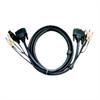 Aten Technology 2L-7D05U - Video/USB/Audio Cable - 4-Pin USB Type A, Mini-phone stereo 3.5 mm , DVI-I (M) - Mini-phone stereo 3.5 mm , 4 pin USB Type B, DVI-I (M) - 16.4 Feet