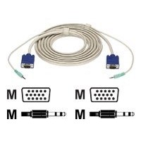 Black Box PREMIUM VGA CABLE W/AUDIO 15FT, HD15 &