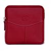MacCase Premium Leather Accessory Pouch - Red