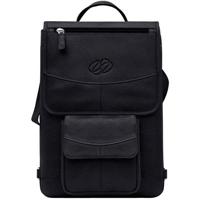 MacCase 17" Premium Leather MacBook Pro Flight Jacket with Backpack Option - Black