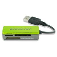 Iogear 12-in-1 Pocket Card Reader/Writer GFR209 - card reader - Hi-Speed USB