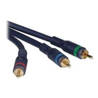 Cables To Go Velocity - Video cable - component video - RCA (M) - RCA (M) - 35 ft - double shielded - blue