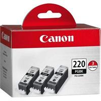 Canon PGI 220BK Triple Pack - Ink tank - 3 x black