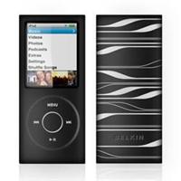 Belkin Sonic Wave Two-Tone Silicone Sleeve for iPod nano 4th Generation - Black/White