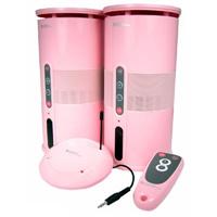 Cables Unlimited Ka-Bling 900Mhz Wireless Indoor/Outdoor Speakers with Remote - Pink