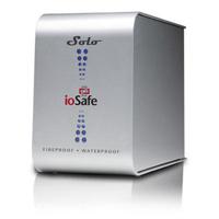 ioSafe Solo 1TB USB 2.0 Fireproof Waterproof External Hard Drive with 1 Year Data Recovery Service SL1000GB1YR (Silver) SL1000GBUSB20