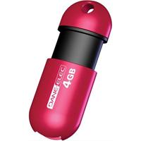 Dane-Elec Capless 4GB External USB 2.0 Flash Memory Drive, Red