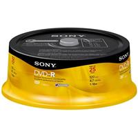 Sony DMR 47RS4 - 25 x DVD-R - 4.7 GB ( 120min ) 16x - spindle - storage media