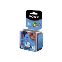Sony MDW 80 Color Collection - MiniDisc - 5 x 80min