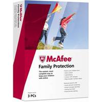 McAfee Family Protection - Subscription package ( 1 year ) - 3 users - CD ( mini-box ) - Win - English - North America