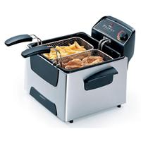 Presto Stainless Steel Dual Basket ProFry Immersion Element Deep Fryer