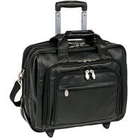 Mcklein Company Leather 17" Detachable-Wheeled Laptop Case