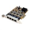 StarTech 4 Port PCI Express Gigabit Ethernet NIC Network Adapter Card