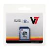 V7 Flash memory card - 4 GB - SDHC VASDH4GCL6R-1N