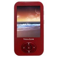 Visual Land V-Motion Pro 4GB Video/MP3 Player - Red