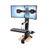 Ergotron WorkFit-S, Dual Sit-Stand Workstation