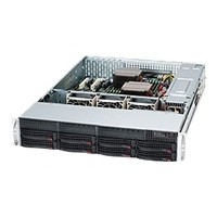 Super Micro Supermicro SC825 TQ-563LPB - rack-mountable - 2U - extended ATX CSE-825TQ-563LPB
